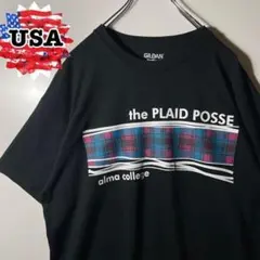 美品！【アメリカ古着❗️】プリントロゴ半袖Tシャツ　黒　L ビッグサイズ