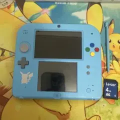 ニンテンドー2DS 水色 ピカチュウデザイン