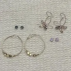 ４点　ピアス　イヤリング　サージカルステンレス　まとめ売り　アクセサリー