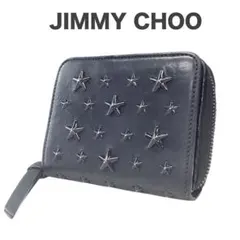 【JIMMY CHOO】ブラックレザー★スタースタッズ ★二つ折り財布のサムネイル