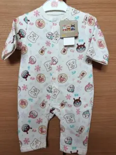 新品 未使用 アンパンマン 長袖 裏起毛 ロンパース 女の子 70