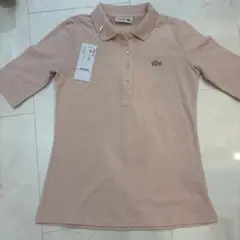 値下げLACOSTE ピンク ポロシャツ 半袖 タグ付き新品34