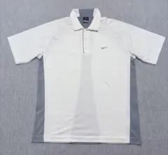 美品 NIKE GOLF 半袖ポロシャツ XL 白グレーのサムネイル