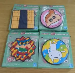 クレヨンしんちゃん　1番くじ【H賞ラバーコースター4種セット】