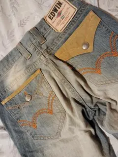 送料込み★EDWIN　エドウィン　421XVSフレアダメージデニム　size30