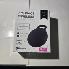 コンパクト ワイヤレススピーカー Bluetooth対応 ブラック