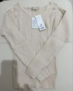 FREE’S MART Vネックセーター　オフホワイト　FREE
