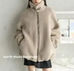 【新品未使用】earth music&ecology ボアルーズブルゾン