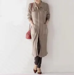 エスパスデカルマ クールな着こなし　リブニットロングカーディガン　新品