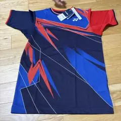 YONEX 卓球・ソフトテニスウェア SSサイズ 青赤幾何学模様