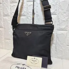 【美品】PRADA 三角ロゴ ナイロン ショルダーバッグ サコッシュ 斜め掛け
