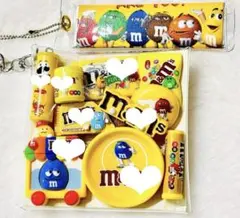 ガチャ詰め　まとめ売り　お菓子　チョコ　デコパーツ　イエロー　黄系　ポーチ