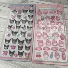 3Dステッカー クロミ＆マイメロ　2枚セット