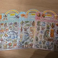AIモンスター立体ステッカーセット 3枚