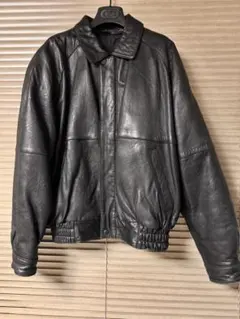 ヴィンテージ レザー オーバー サイズ ブルゾン ジャケット