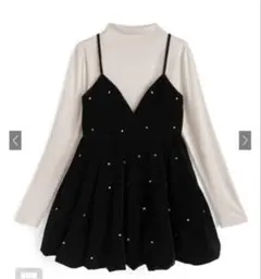 【新品タグ付き】GRL ビジューベロアキャミソールミニワンピース[at2576]