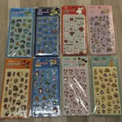 【8枚セット】ぷくぷくシール　ディズニー