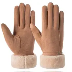 ❤️ラスト❤️手袋 レディース スマホ対応 タッチパネル 新品 キャメル裏起毛