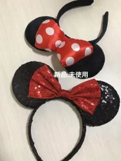 ディズニー　ミニーちゃん　カチューシャ　コスプレ