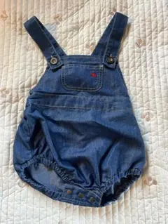 POLOデニムオーバーオールロンパース