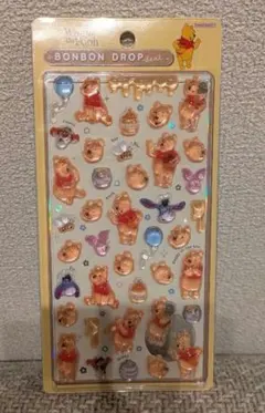 くまのプーさん ボンボンドロップシール