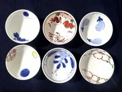 有田焼 波佐見焼　康創窯　小付　小鉢　6枚セットのサムネイル