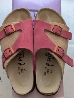 Papillio ダブルストラップサンダル 36/225 ピンクベージュのサムネイル