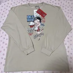 【新品未使用】タグ付きBETTY BOOP カップケーキ長袖Tシャツ　メンズのサムネイル
