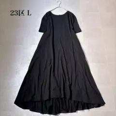 新品 23区 ライトピケジャージーティアードワンピース 大きいサイズ 3L