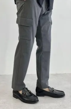 グリーンレーベルJUSTFIT カーゴ スラックス パンツMD.GRAYのサムネイル