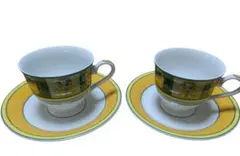 NARUMI カップ　ソーサー ２客　ナルミ　テディベア柄