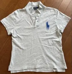 Polo Ralph Lauren ビッグポニー グレー ポロシャツ キッズ L