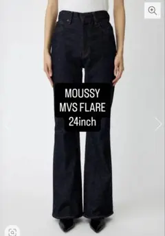 MOUSSY MVS FLARE デニム 24インチ　One Washのサムネイル