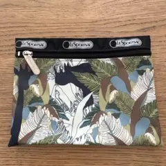 LeSportsac ポーチ 植物と動物のプリント