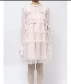 merry jenny チュールコルセットミニワンピース　ピンク