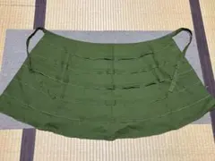 【新品 未使用】シビラ　サロンエプロン　グリーン　緑　カフェエプロン　フリル