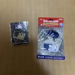 【レトロ】MLBピンバッチ　ドジャース ジッパーマスコット