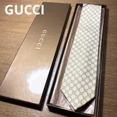 【美品】GUCCI グッチ ネクタイ GG柄