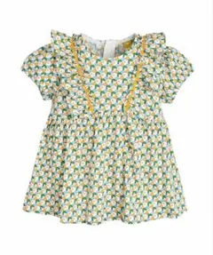 モイモルン　グリーン　お花柄マリワンピース　80のサムネイル