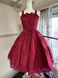 Baby シェリルレーシィジャンパースカート エンジ