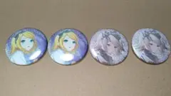 鏡音リン ニーゴ グリッター缶バッジ 4個セット 43C 44C