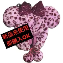 ミニーマウス ヒョウ柄帽子