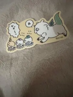 スマホに貼れるサイズのクリアステッカー　まじかるちいかわ　シール　うさぎ　ら