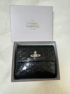 Vivienne Westwood 三つ折り財布 ブラック×ゴールド - メルカリ