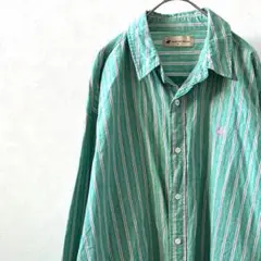 BEVERLY HILLS POLO CLUB シャツ 長袖 ロゴ刺繍 ゆったり