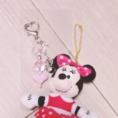 ミニー　ぬいぐるみチャーム　キーチェーン