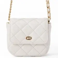 GRL キルティングスクエアチェーンショ ルダーミニバッグ［tr599］