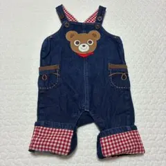 ミキハウス ロンパース サロペット オーバーオール 80cm プッチーくん