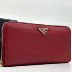 プラダ サフィアーノ トライアングル ジップアラウンド ウォレット 長財布