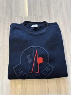 MONCLER ネイビー クルーネックセーター